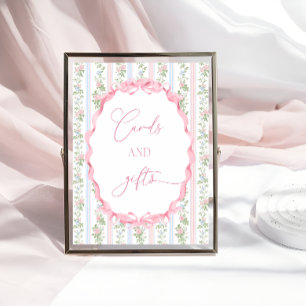 Affiche Cartes Baby showers et cadeaux Coquette