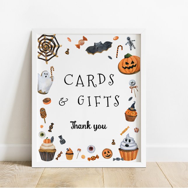 Affiche Cartes Baby showers et cadeaux d'Halloween (Créateur téléchargé)