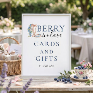 Affiche Cartes Cadeaux Blueberry Berry In Love Enterrement