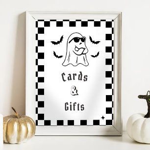 Affiche " Cartes & Cadeaux " Boo Funny Baby shower Jeu
