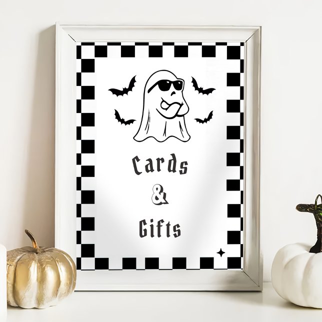 Affiche " Cartes & Cadeaux " Boo Funny Baby shower Jeu (Créateur téléchargé)