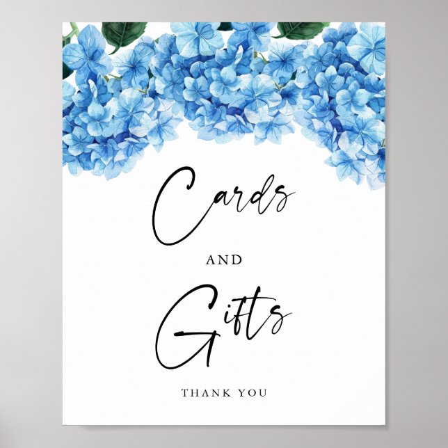 Affiche Cartes Cadeaux de Réception de Mariage Florales Hy (Devant)