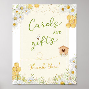 Affiche Cartes Cadeaux Fête Abeille Bourdon Mariage Futur