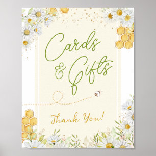 Affiche Cartes Cadeaux Fête Bourdon Mariage Abeille Baby S