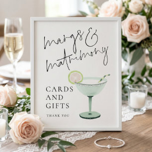 Affiche Cartes Cadeaux Mariage Margs Signe de Réception de