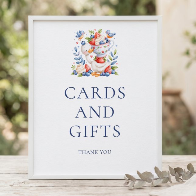 Affiche Cartes Cadeaux Panneau Bébé Silly Goose à la Mûre  (Créateur téléchargé)