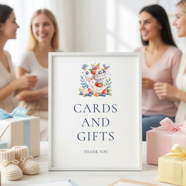 Affiche Cartes Cadeaux Panneau Bébé Silly Goose à la Mûre  (Créateur téléchargé)