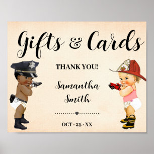 Affiche Cartes & Cadeaux Petit Recrue Fête de Naissance
