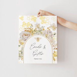 Affiche Cartes d'abeilles florale et cadeaux