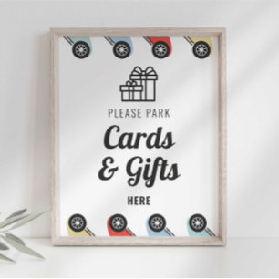 Affiche Cartes d'anniversaire et Cadeaux de voiture de cou