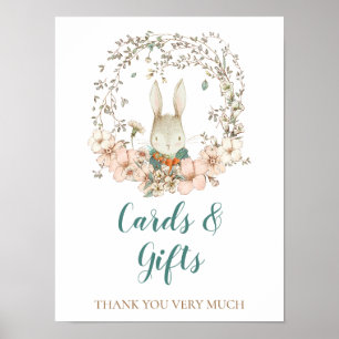 Affiche Cartes de Baby Shower Cadeaux Panneau de Signalisa