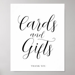 Affiche Cartes de calligraphie élégantes et panneau de cad