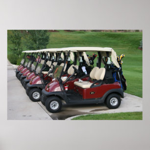 Affiche Cartes de golf
