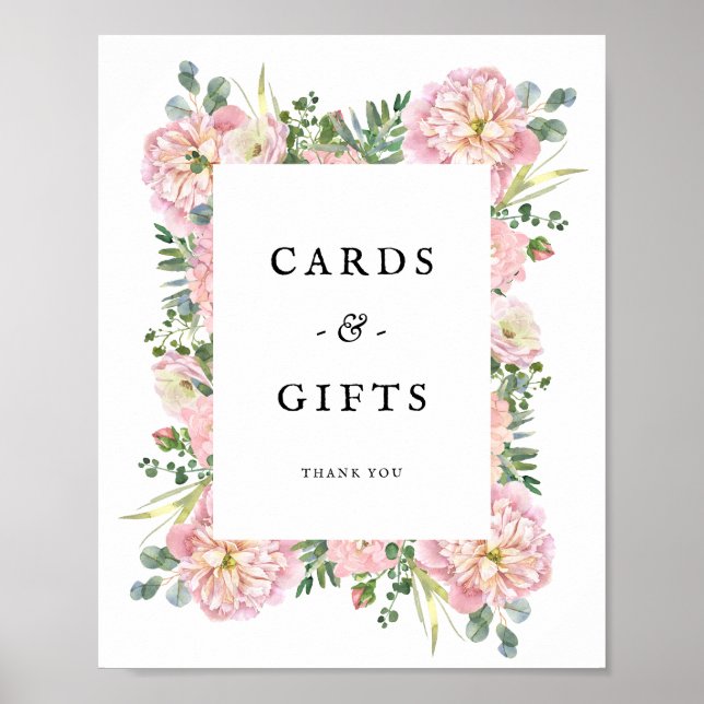 Affiche Cartes de l'Hydrangea Eucalyptus Cadeaux (Devant)