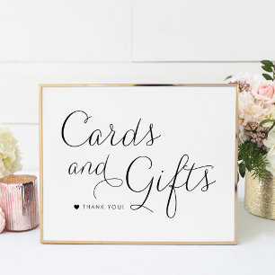 Affiche Cartes de mariage et cadeaux Black Sweet Calligrap