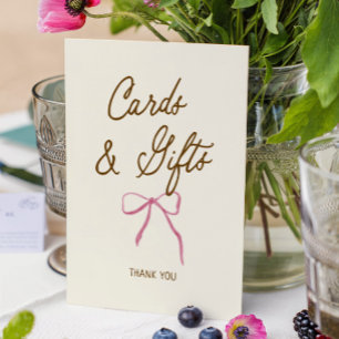 Affiche Cartes de mariage et cadeaux dessinés à la main