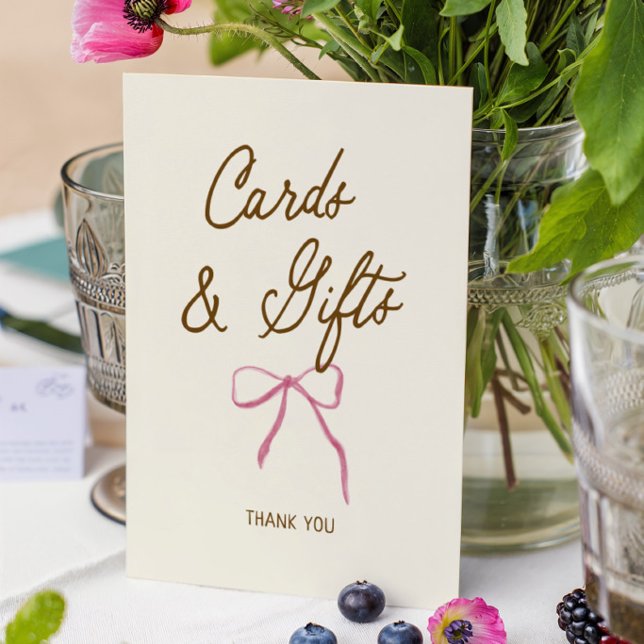 Affiche Cartes de mariage et cadeaux dessinés à la main (Créateur téléchargé)