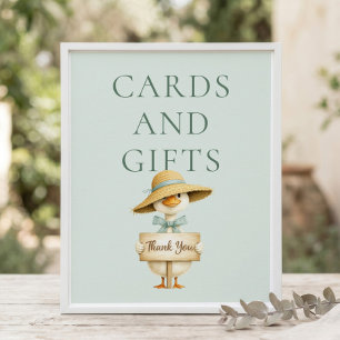 Affiche Cartes de Oie Drôle Imprimables Cadeaux Signe Baby