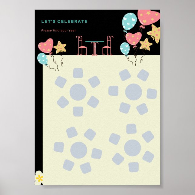 Affiche Cartes de placement (Devant)