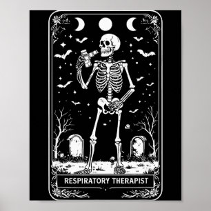 Affiche Cartes de tarot de thérapeute respiratoire d'Hallo