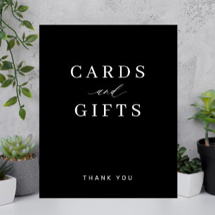 Affiche Cartes de typographie et cadeaux simples et élégan