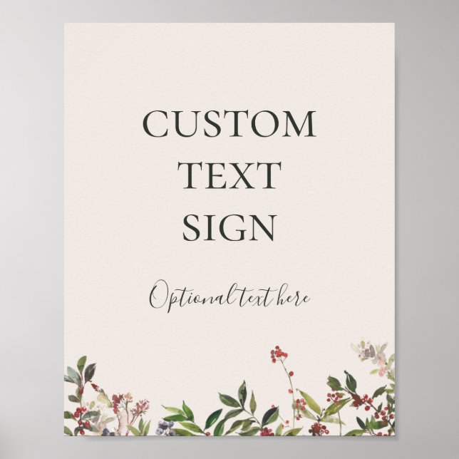 Affiche Cartes de vœu et cadeaux personnalisés de Champagn (Devant)