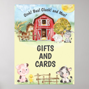 Affiche Cartes et cadeaux Agritourisme Thème Anniversaire 