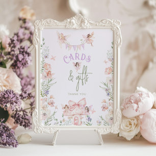 Affiche Cartes et Cadeaux Anniversaire Fée Fantaisiste