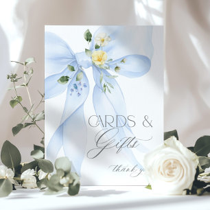 Affiche Cartes et Cadeaux Arc-en-ciel Baby girl Shower