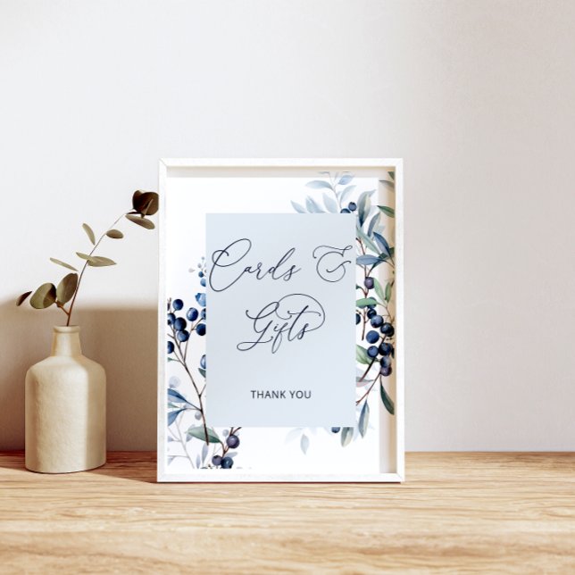 Affiche Cartes et cadeaux Berry Sweet Blueberry (Créateur téléchargé)