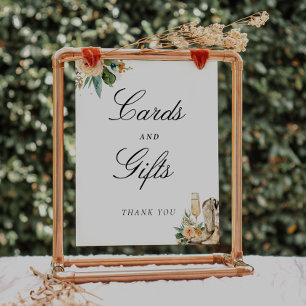 Affiche Cartes et Cadeaux Bottes Fête des mariées de bulle