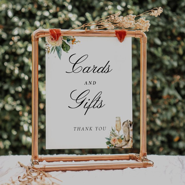 Affiche Cartes et Cadeaux Bottes Fête des mariées de bulle (Créateur téléchargé)