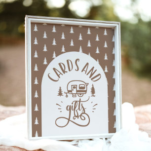 Affiche Cartes et cadeaux Capming One Happy Camper anniver