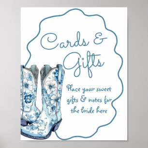 Affiche Cartes et cadeaux Chinoiserie Bottes Fête des mari