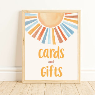 Affiche Cartes et cadeaux chou soleil teintes muettes