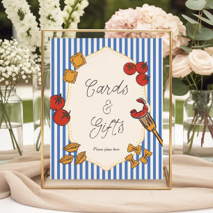 Affiche Cartes et Cadeaux Ciao Bambino Bleu Italien