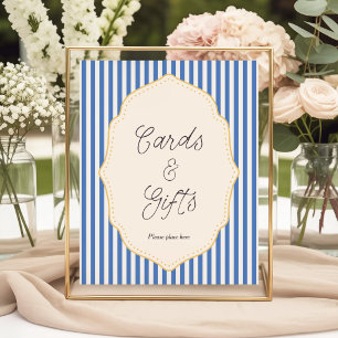 Affiche Cartes et Cadeaux Ciao Bambino Bleus Italiens
