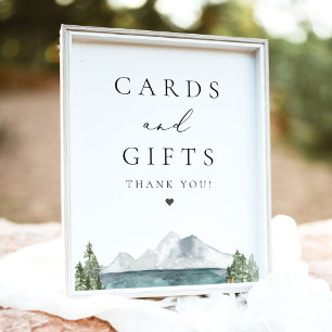 Affiche Cartes et Cadeaux CLOVER Boho Mountain Lake