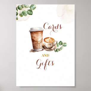 Affiche Cartes et Cadeaux Coffee Love is Brewing Panneau d