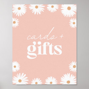 Affiche Cartes et cadeaux d'anniversaire de Boho Rose Dais