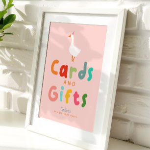 Affiche Cartes et cadeaux d'anniversaire de la Silly Goose