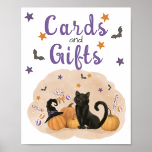 Affiche Cartes et cadeaux d'anniversaire d'Halloween Affic