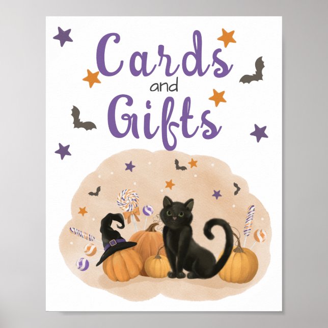 Affiche Cartes et cadeaux d'anniversaire d'Halloween Affic (Devant)
