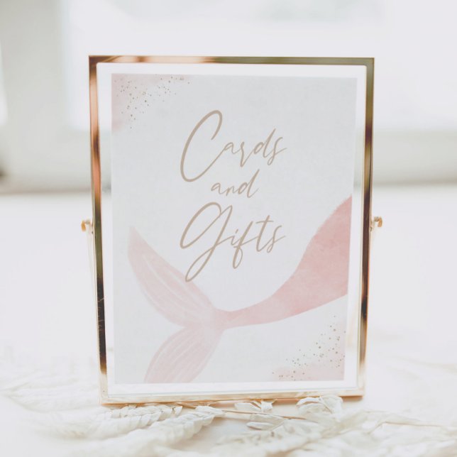 Affiche Cartes et cadeaux d'anniversaire pour fille sirène (Créateur téléchargé)