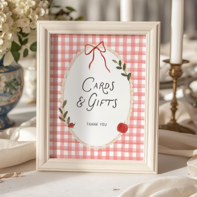 Affiche Cartes et cadeaux de baby shower Apple (Créateur téléchargé)