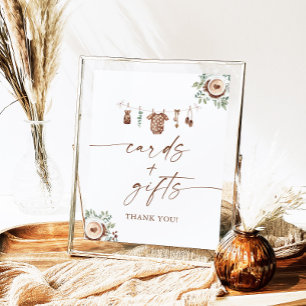Affiche Cartes et Cadeaux de Baby Shower Baby Is Brewing C
