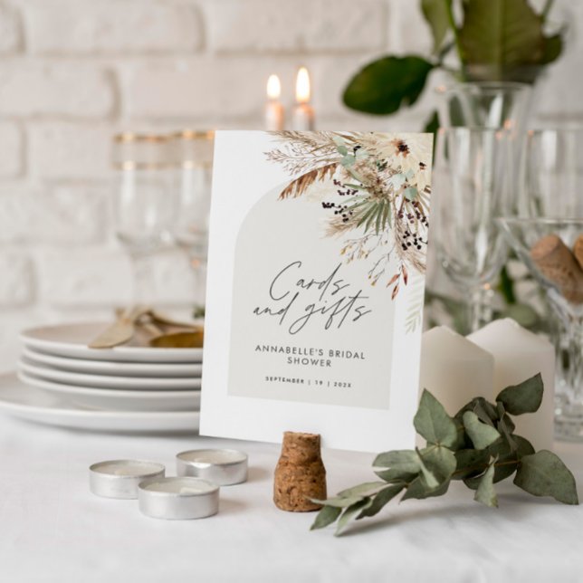 Affiche Cartes et cadeaux de baby shower bohème pas chers  (Créateur téléchargé)