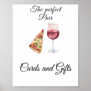 Affiche Cartes et cadeaux de baby shower de mariage à l'aq