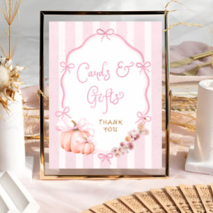 Affiche Cartes et cadeaux de baby shower floraux de citrou