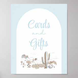 Affiche Cartes et cadeaux de Baby Shower Oh Baby Cowboy &